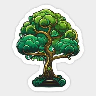 Verdant Whispers Sticker